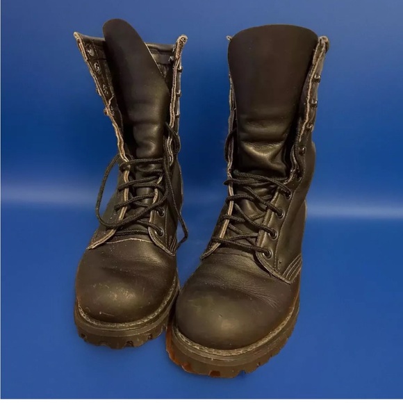 Double H motorcycle boots w/embroidered rose - Picture 2 of 8